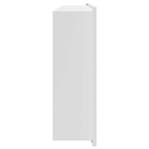 Weiße Duschnische Edelstahl 75x30x9,5cm