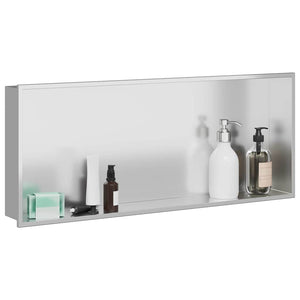 Edelstahl Duschnische Silber 75 cm
