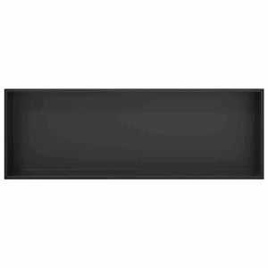 Schwarze Duschnische Edelstahl 90 cm