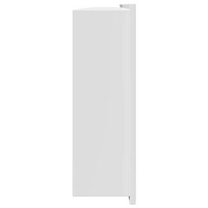 Weiße Duschnische Edelstahl 90 cm