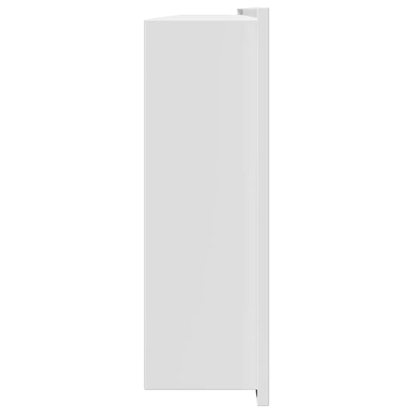 Weiße Duschnische Edelstahl 90 cm