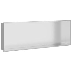 Edelstahl Duschnische Silber 90cm