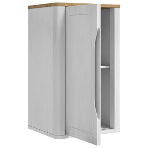 Weißer Badezimmer-Wandschrank mit Regal 35x30x60 cm