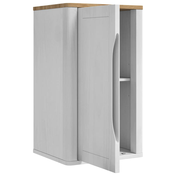 Weißer Badezimmer-Wandschrank mit Regal 35x30x60 cm