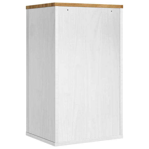 Weißer Badezimmer-Wandschrank mit Regal 35x30x60 cm