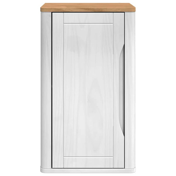 Weißer Badezimmer-Wandschrank mit Regal 35x30x60 cm