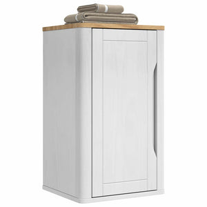 Weißer Badezimmer-Wandschrank mit Regal 35x30x60 cm