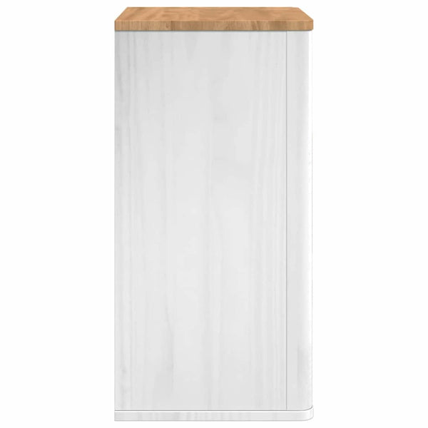 Weißer Badezimmer-Wandschrank mit Regal 35x30x60 cm