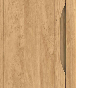 vidaXL Meuble de salle de bain avec étagère FLORO Marron ciré 35 x 30 x 90 cm