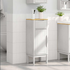 Weißer Badezimmerschrank Kiefer Massivholz