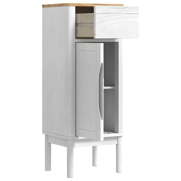 Weißer Badezimmerschrank Kiefer Massivholz