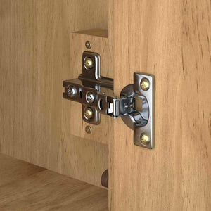 Waschbeckenschrank mit Regal Wachsbraun 60x40x80 cm