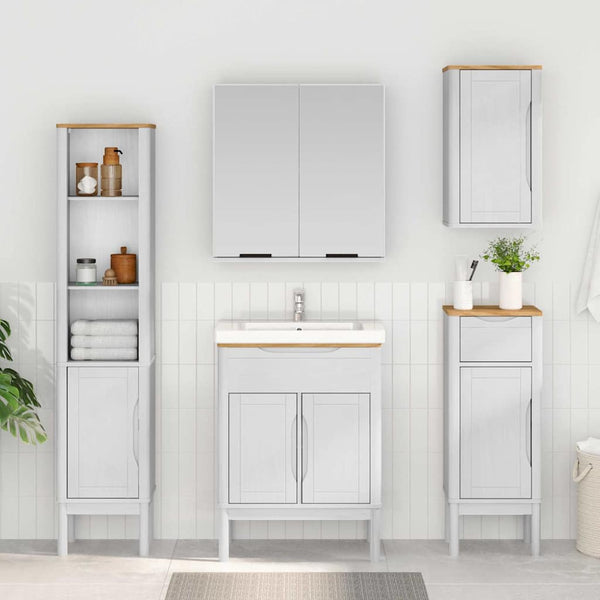 Waschbeckenschrank FLORO Weiß 60x40x80 cm