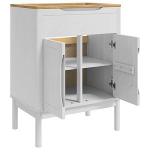 Waschbeckenschrank FLORO Weiß 60x40x80 cm