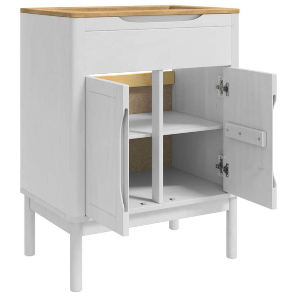 Waschbeckenschrank FLORO Weiß 60x40x80 cm