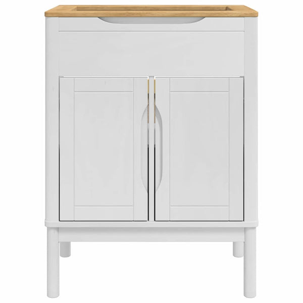 Waschbeckenschrank FLORO Weiß 60x40x80 cm