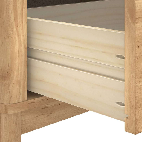 Flurbank Kiefer Massivholz Wachsbraun 115 cm