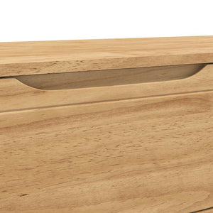 Flurbank Kiefer Massivholz Wachsbraun 115 cm