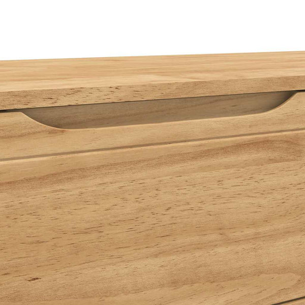 Flurbank Kiefer Massivholz Wachsbraun 115 cm