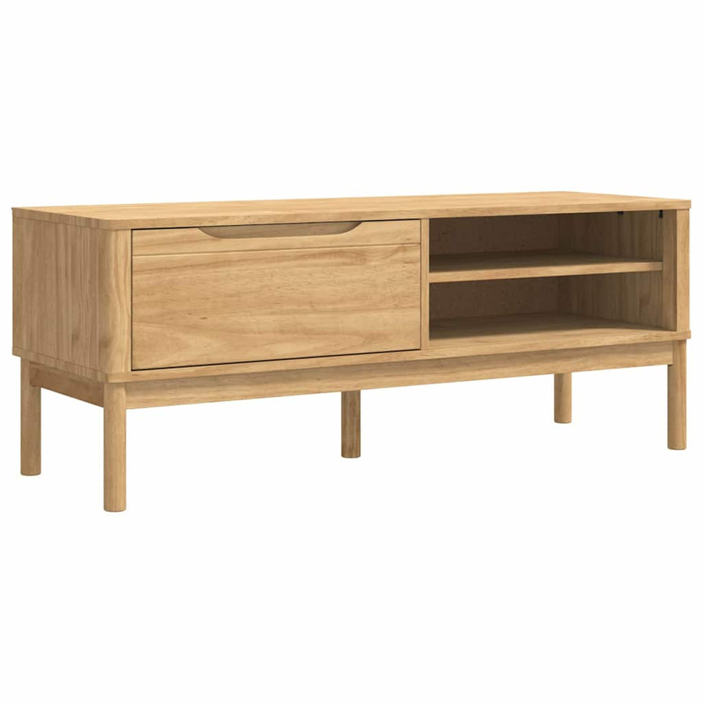 vidaXL Banc de couloir FLORO, marron ciré, 115 x 40 x 45 cm, pin massif
