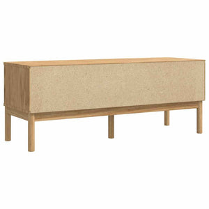 Flurbank Kiefer Massivholz Wachsbraun 115 cm
