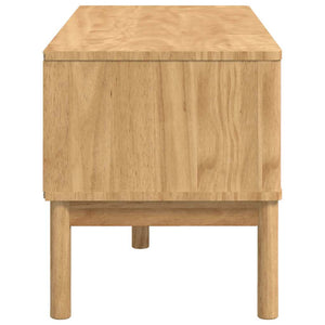 Flurbank Kiefer Massivholz Wachsbraun 115 cm
