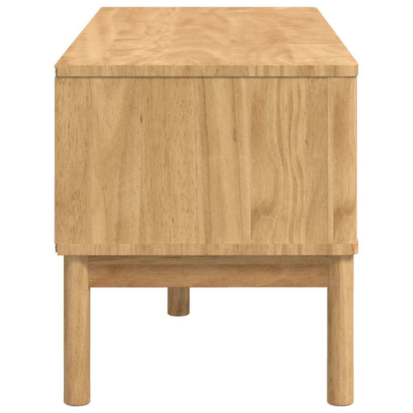 Flurbank Kiefer Massivholz Wachsbraun 115 cm