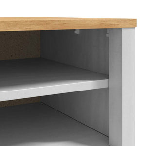 Weiße Flurbank Kiefer Massivholz 115 cm