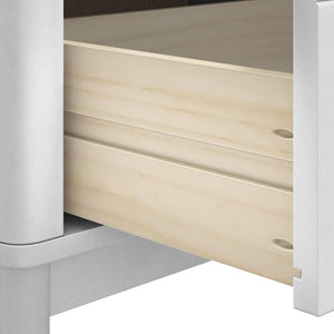 Weiße Flurbank Kiefer Massivholz 115 cm