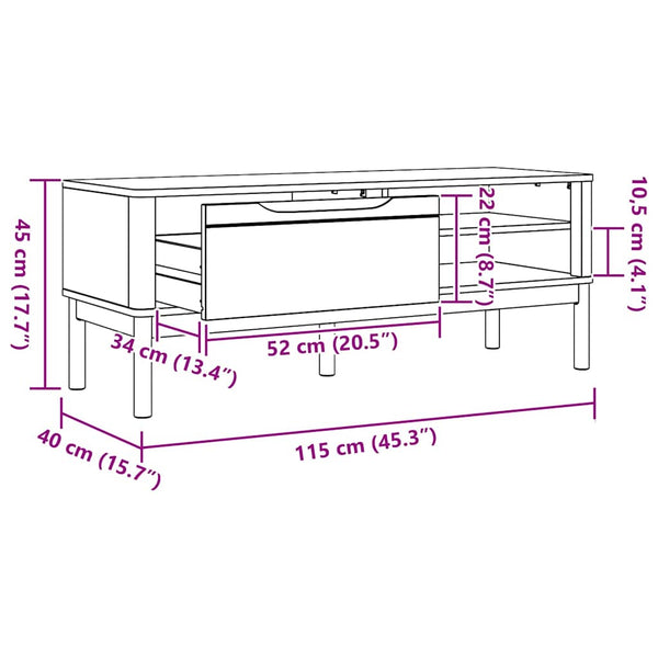 Weiße Flurbank Kiefer Massivholz 115 cm