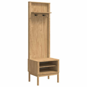 Flurschrank FLORO Wachsbraun Kiefer Massivholz