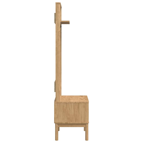 Flurschrank FLORO Wachsbraun Kiefer Massivholz