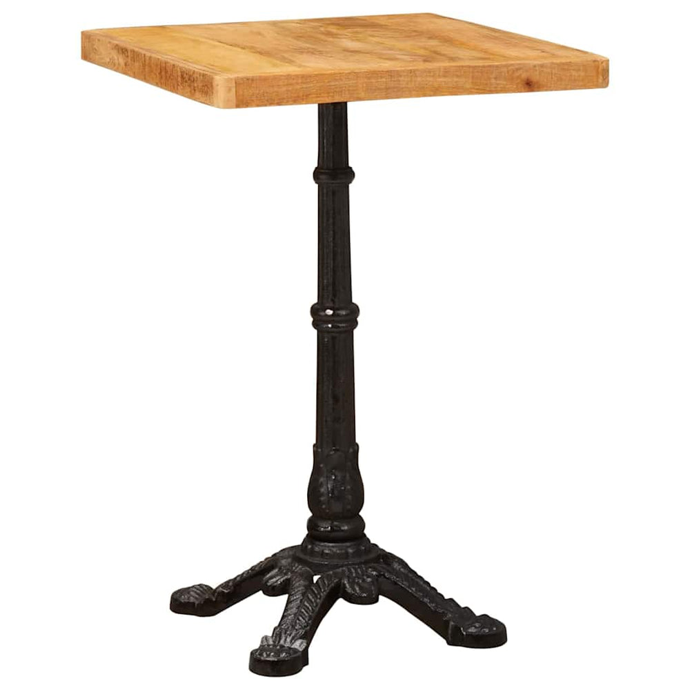 Bistrotisch Braun Mango Massivholz 50x50