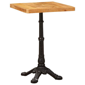 Bistrotisch Braun Mango Massivholz 50x50