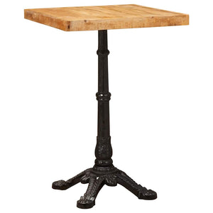 Bistrotisch Braun Mango Massivholz 50x50