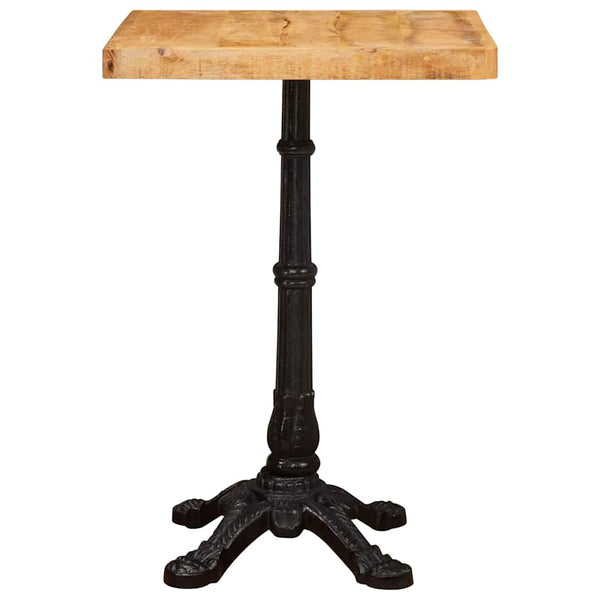 Bistrotisch Braun Mango Massivholz 50x50