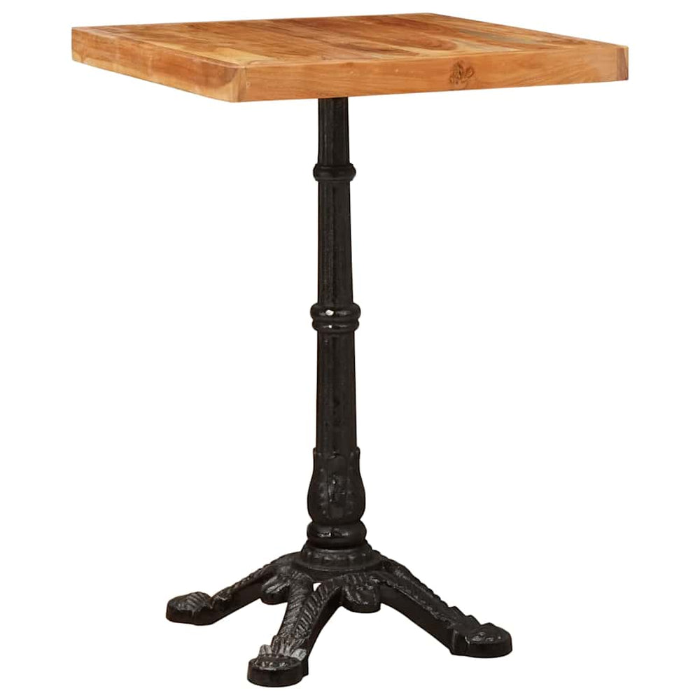 Bistrotisch Braun Akazie 50x50 cm