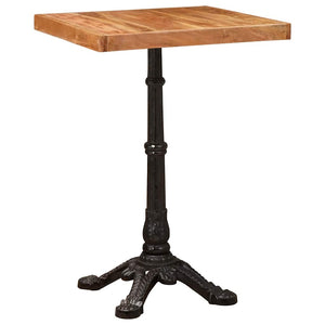 Bistrotisch Braun Akazie 50x50 cm