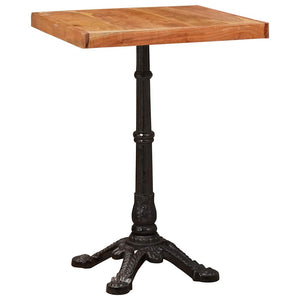 Bistrotisch Braun Akazie 50x50 cm