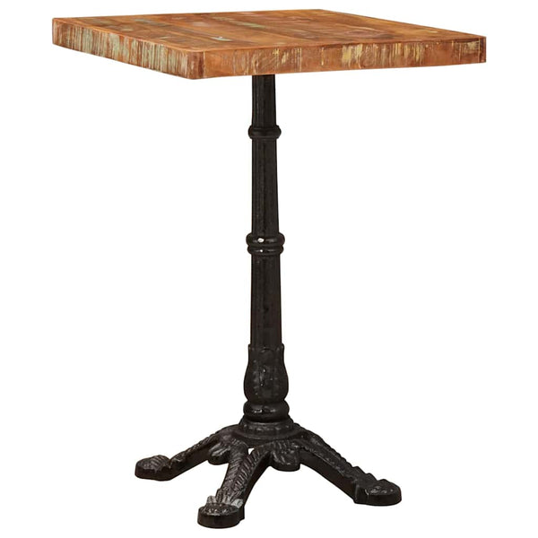 Bistrotisch Braun 50x50cm Massivholz