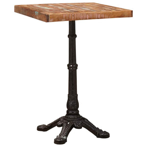 Bistrotisch Braun 50x50cm Massivholz
