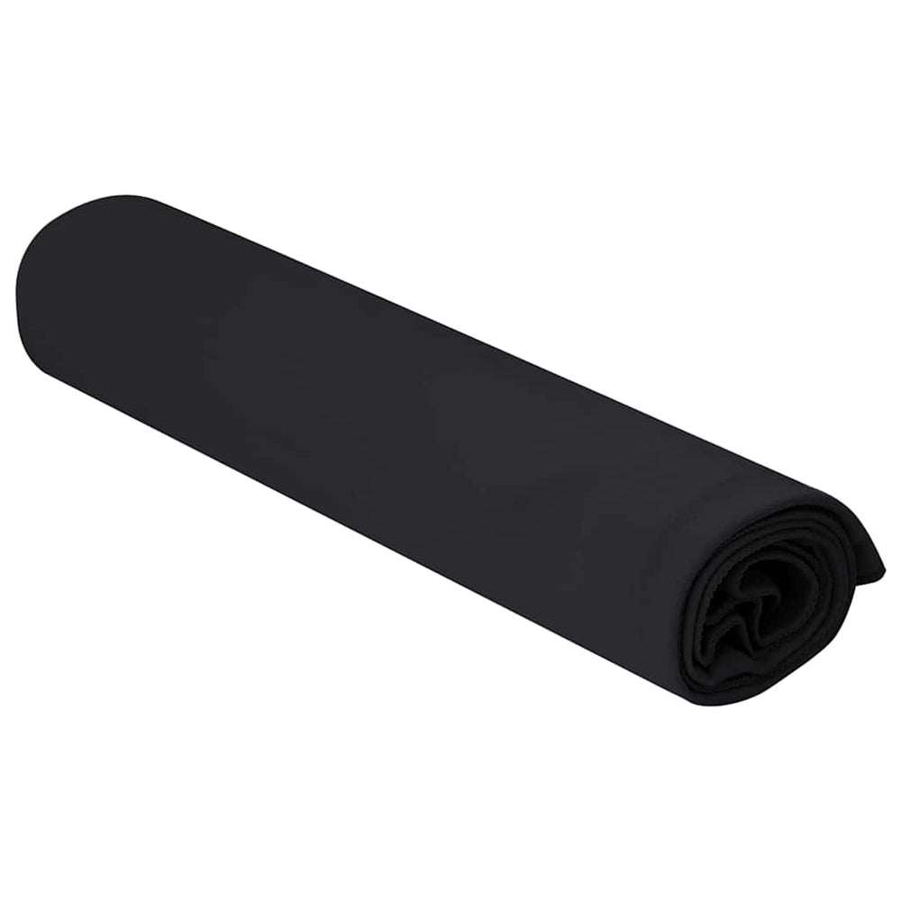 Sporthandtücher Schwarz 100x50 cm, 2er-Set