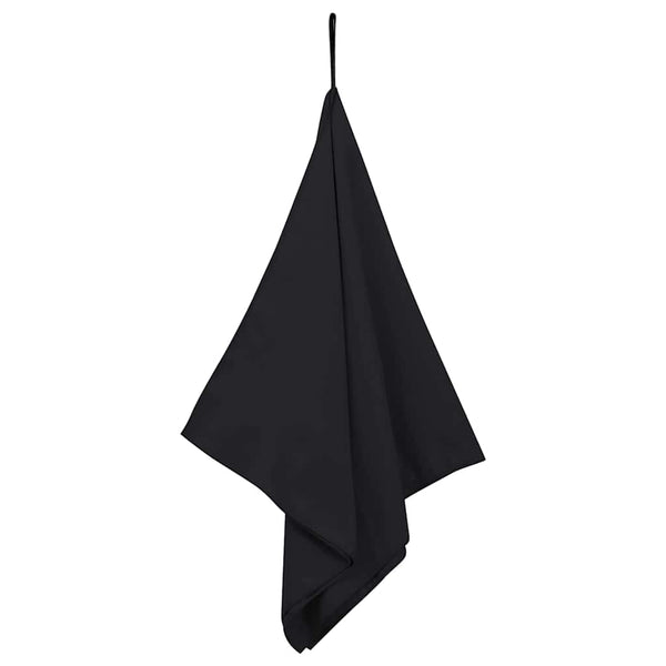 Sporthandtücher Schwarz 100x50 cm, 2er-Set