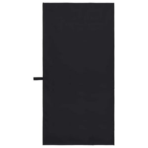 Sporthandtücher Schwarz 100x50 cm, 2er-Set