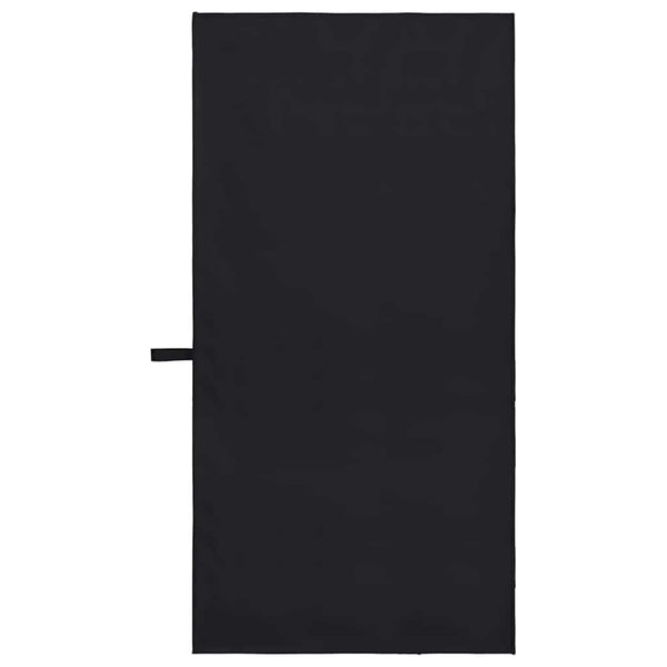 Sporthandtücher Schwarz 100x50 cm, 2er-Set