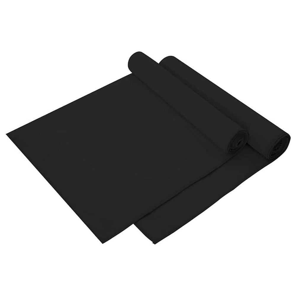Sporthandtücher Schwarz 140x70 cm, 2er-Set