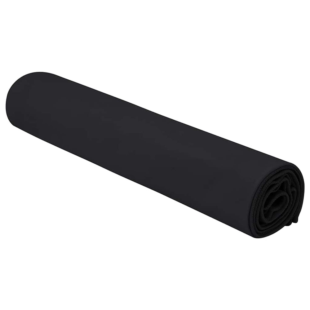 Sporthandtücher Schwarz 140x70 cm, 2er-Set