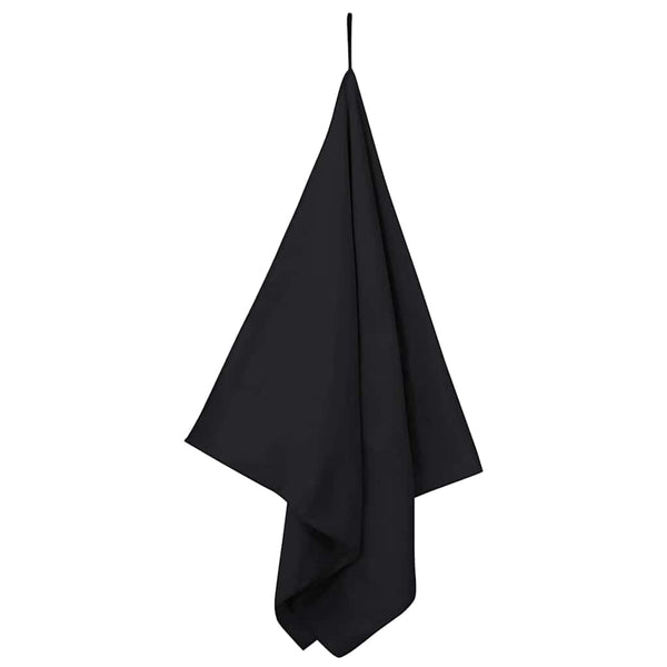 Sporthandtücher Schwarz 140x70 cm, 2er-Set