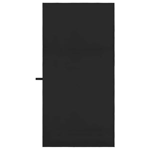 Sporthandtücher Schwarz 140x70 cm, 2er-Set