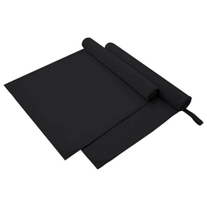 Schwarz Sporthandtücher 2er-Set 180x90 cm